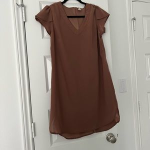 Mauve shift dress